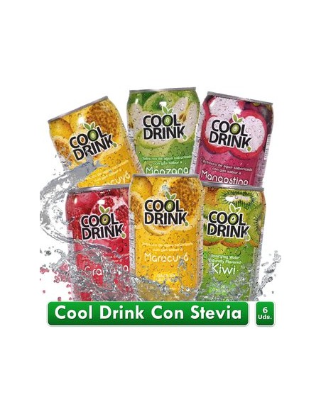 AGUA COOLDRINK CON GAS STDOx6 UNIDADx LATA 340 MILILITRO