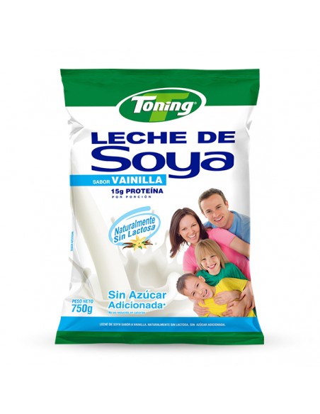 LECHE DE SOYA TONING VAINILLA  BOLSA 250 GRAMOS