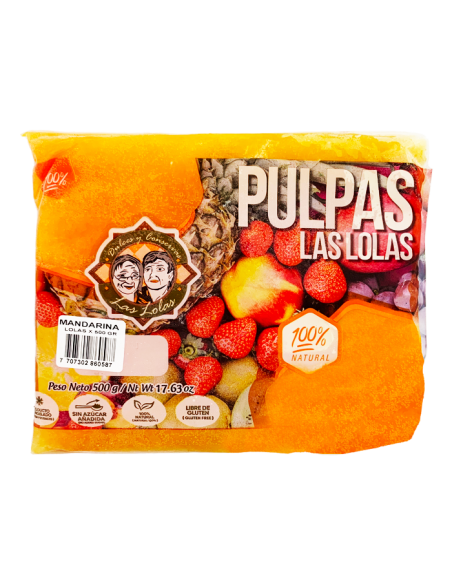 PULPA LAS LOLAS MANDARINA  BOLSA 500 GRAMOSxUND