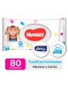 TOALLITA HÚMEDAS HUGGIES MANITOS Y CARITAS x 80u