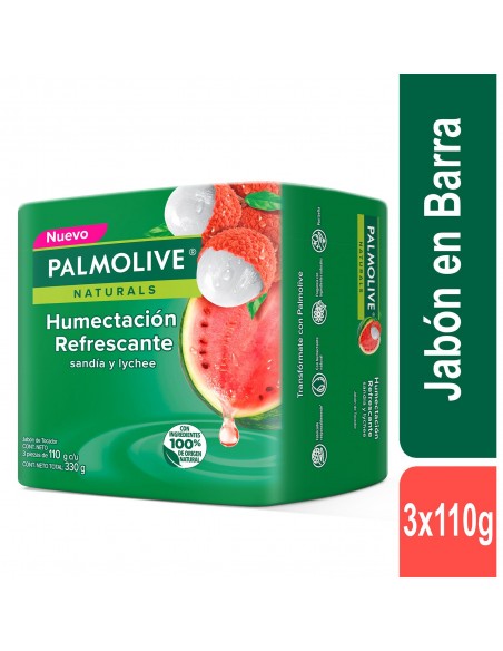 JABON PALMOLIVE SANDIA LYCHE 3BARRA X110 GRAMOS