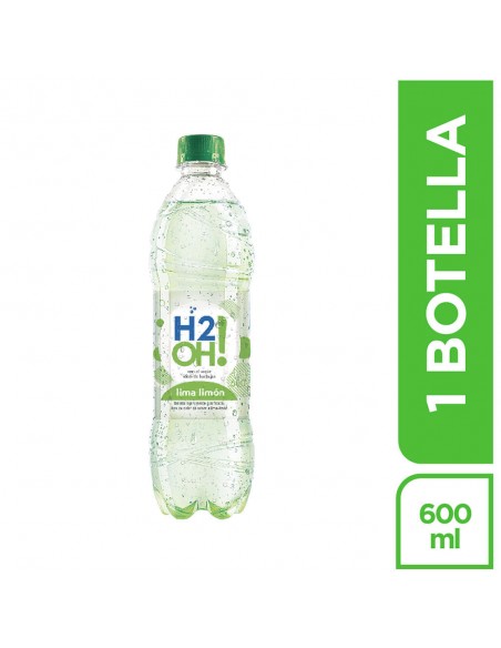 AGUA H2OH! SEVEN UP LIMA LIMON BOTELLA 600 MILILITRO