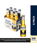CERVEZA CORONITA EXTRA SIXPACK BOTELLA 210 MILILITRO