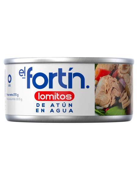 ATUN EL FORTIN LOMITOS EN AGUA LATA 140 GRAMOS