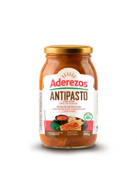ANTIPASTO ADEREZOS  FRASCO 250 GRAMOS