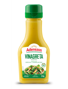 SALSA VINAGRETA ADEREZOS  FRASCO 270 GRAMOS