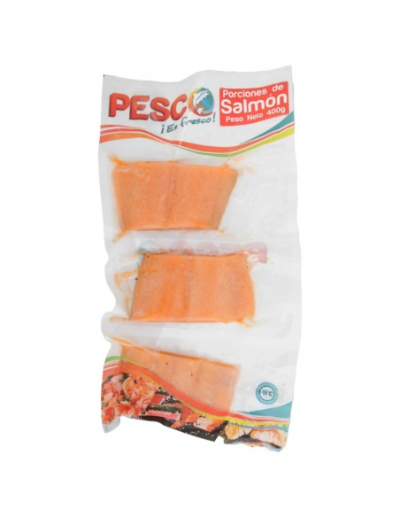 SALMON PESCO PORCIONES PQx400 GRAMOS