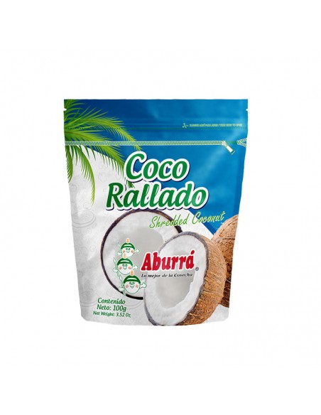 COCO RALLADO ABURRA  BOLSA 100 GRAMOS