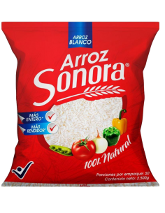 ARROZ SONORA  BOLSA 2,500 GR