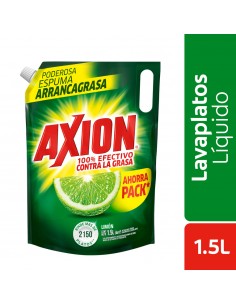 LAVAPLATOS AXION LIQ LIMON DOYPACK 1.5 LITRO