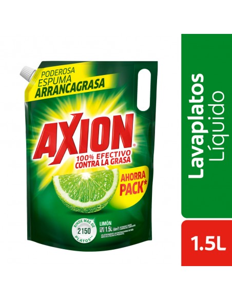 LAVAPLATOS AXION LIQ LIMON DOYPACK 1.5 LITRO