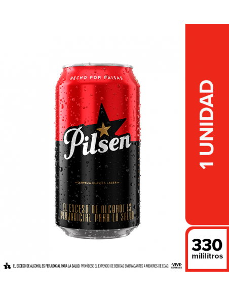CERVEZA PILSEN LT330 MILILITROS