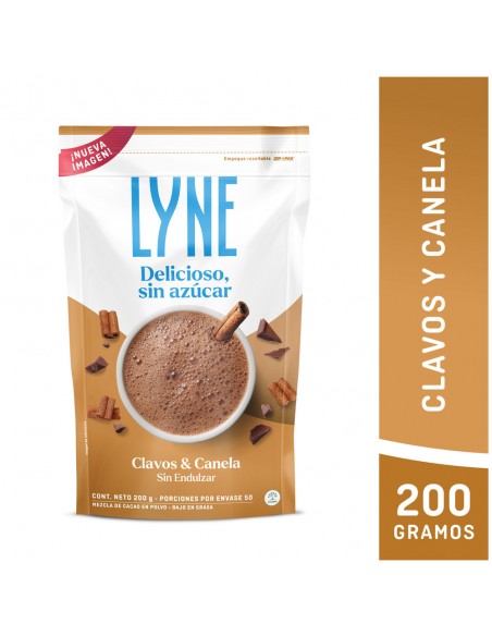 CHOCOLATE LYNE CON CANELA  BOLSA 200 GRAMOS