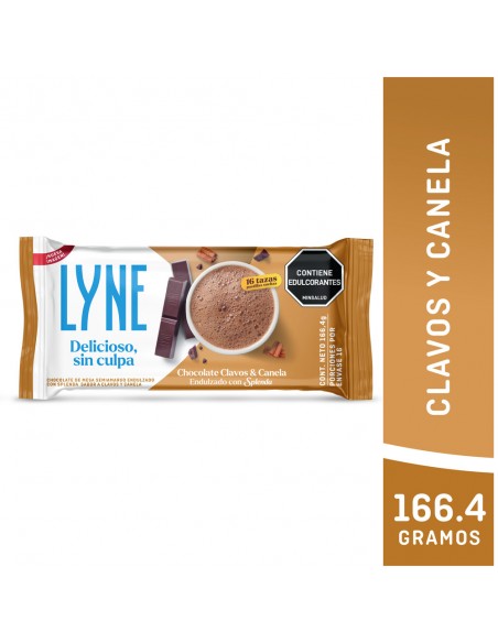 CHOCOLATE LYNE CON CANELA  BARRA 166,4 GRAMOS