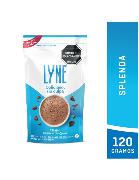CHOCOLATE LYNE SPLENDA  BOLSA 120 GRAMOS