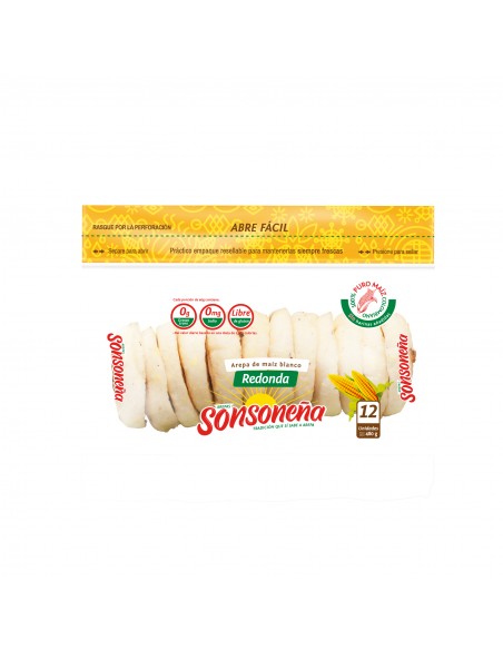 AREPA SONSONENA REDONDA PQ480 GRAMOS