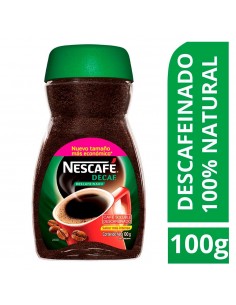 CAFE NESCAFE DESCAFEINADO  FRASCO 100 GRAMOSxUND