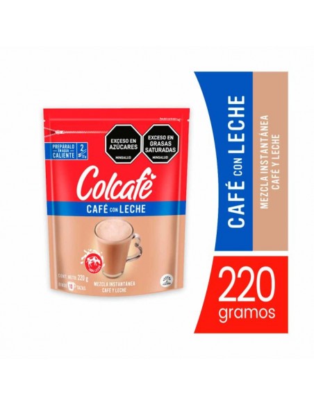 CAFE COLCAFE CON LECHE DOYPACK 220 GRAMOS