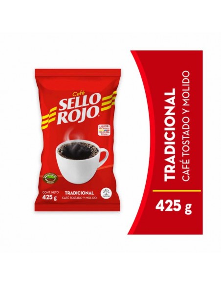 CAFE SELLO ROJO FUERTE TRADICIONALx425GR