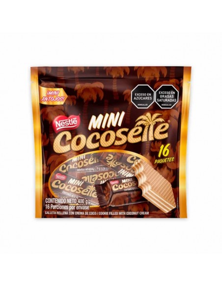 GALLETA COCOSETTE MINI WAFER PAQUETE400GR