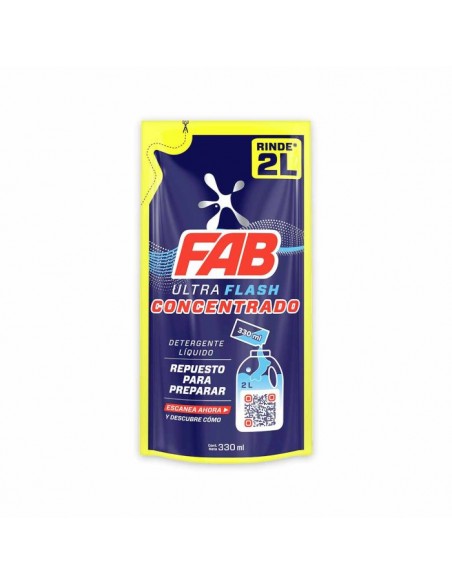 DETERGENTE FAB LIQ ULTRA CONCENT DOYPACK 330 MILILITRO
