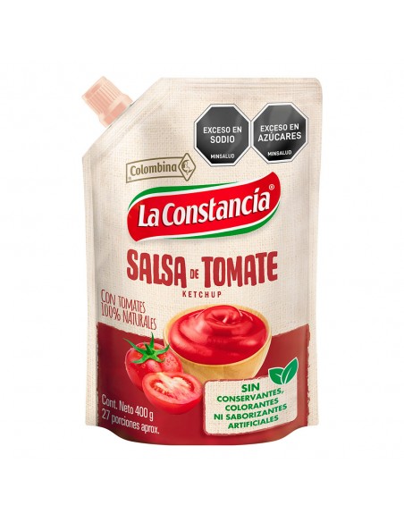 SALSA DE TOMATE CONSTANCIA DOYPACK 400 GRAMOS