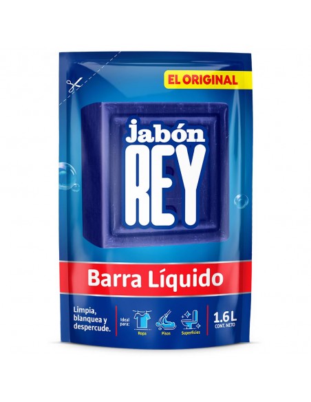 JABON REY BARRA LIQUIDO DOYPACK1600 MILILITROS