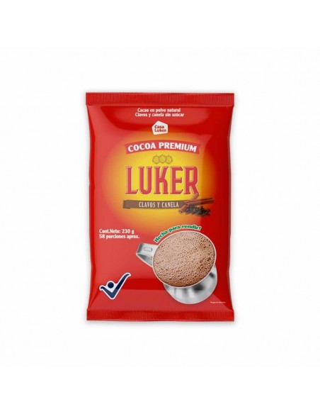 COCOA LUKER CON CANELA  BOLSA 230 GRAMOS