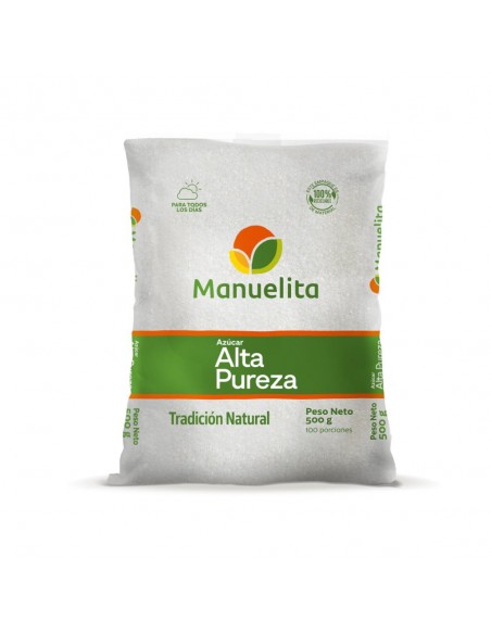 AZUCAR MANUELITA  BOLSA 500 GRAMOS ALTA PUREZ