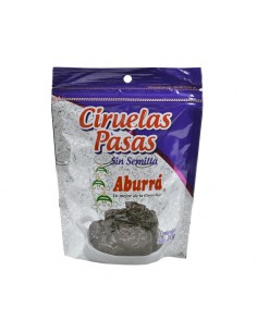 CIRUELA PASAS SIN SEMILLA ABURRA  BOLSA 180G