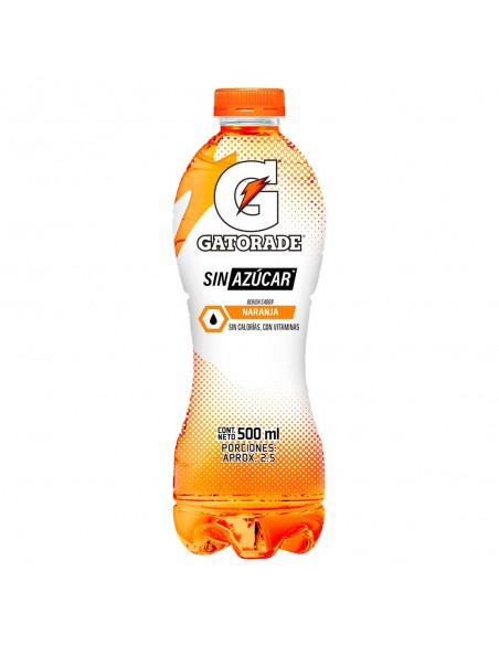 GATORADE NARANJA SIN A PET500 MILILITROS