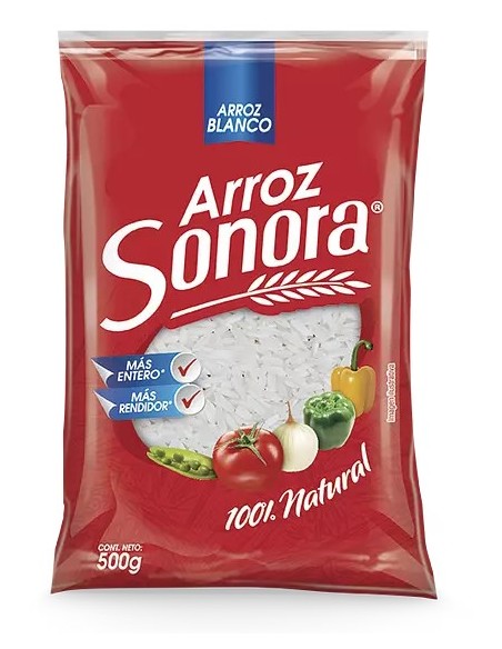 ARROZ SONORA  BOLSA 500 GR
