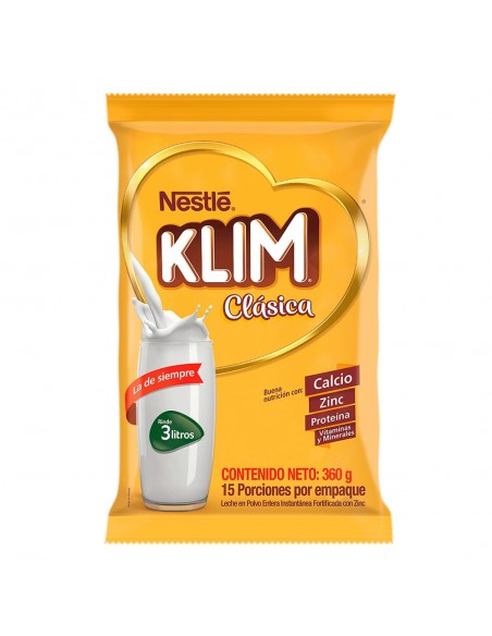 LECHE KLIM INSTANTANEA  BOLSA 360 GRAMOS