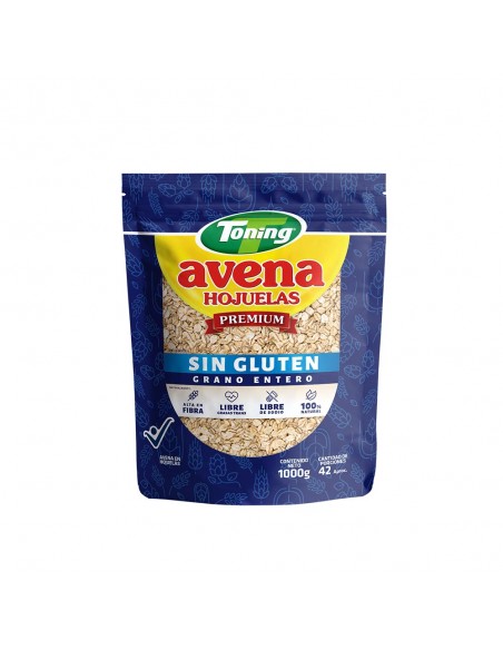 AVENA HOJUELA TONING SIN GLUTENx1000 GRAMOS