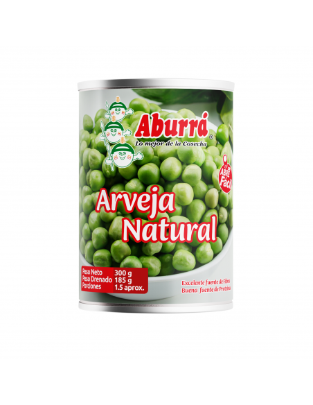 ARVEJA NATURAL ABURRA LATA 300 GRAMOS